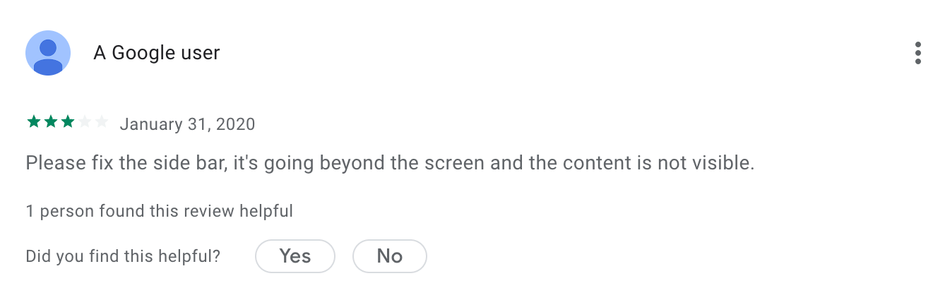 Customer complaint #2